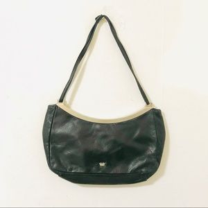 Elaine Turner black leather mini shoulder bag